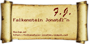 Falkenstein Jonatán névjegykártya